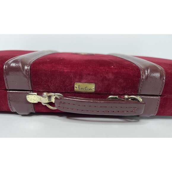 Vintage Pierre Cardin Backgammon Set Velour Attaché Case 1970s w/ Cups Manual - Picture 7 of 13